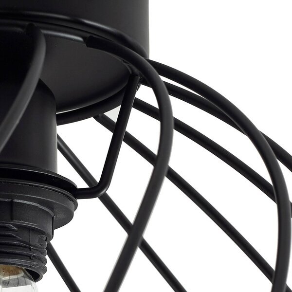 Lampa sufitowa Danika Lindby, możliwość ściemniania, czarny, salon / jadalnia, metal, nowoczesny