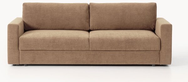 Sofa rozkładana z aksamitu z miejscem do przechowywania Tasha (3-osobowa)