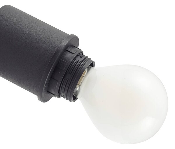 Lampa sufitowa Lindby Netty, szara, 3-punktowa, szkło Netty Lindby, możliwość ściemniania, aluminiowy / szary / cynkowy, salon / jadalnia, szkło, nowoczesny