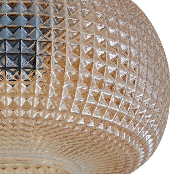Lampa sufitowa Hildur Lindby, możliwość ściemniania, kremowy / amber, salon / jadalnia, szkło
