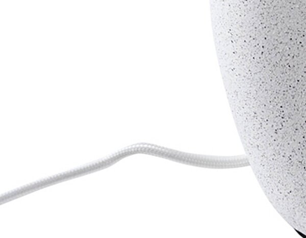 Lampa stołowa Thalassia Lindby, biały / opal, salon / jadalnia, tkanina / materiał / jedwab, skandynawski