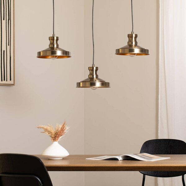Lampa wisząca Berceste 9263 Opviq, możliwość ściemniania, mosiężny / złoty, salon / jadalnia, metal