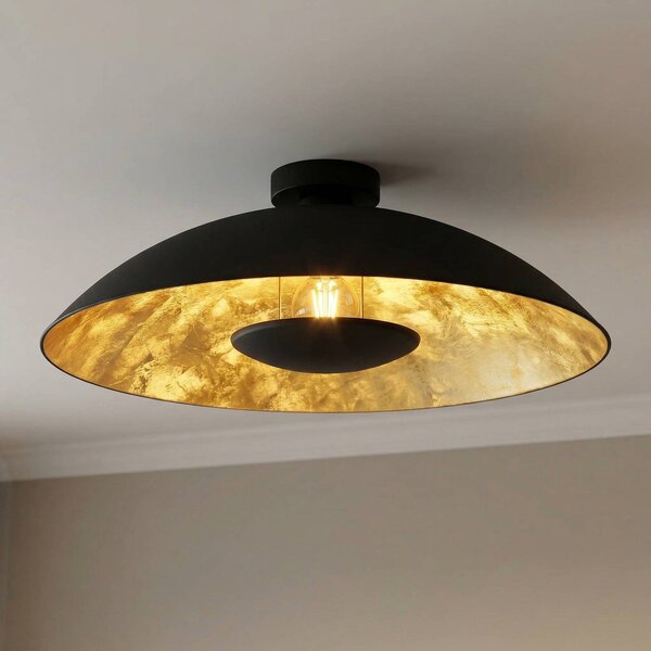 Lampa sufitowa Emilienne Lindby, możliwość ściemniania, czarny, salon / jadalnia, metal, nowoczesny
