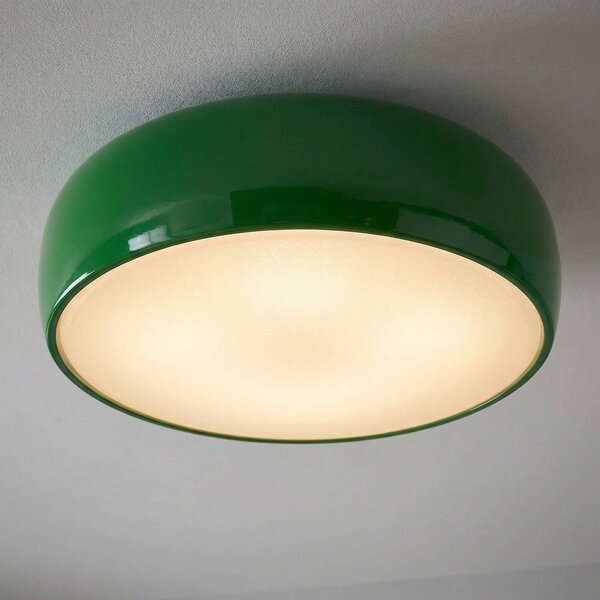 FLOS Lampa sufitowa designerska SMITHFIELD C, możliwość ściemniania, zielony, salon / jadalnia, aluminium, design