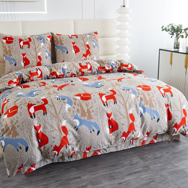 Pościel z mikrofibry RED FOX brązowa Rozmiar pościeli: 70 x 90 cm | 140 x 200 cm
