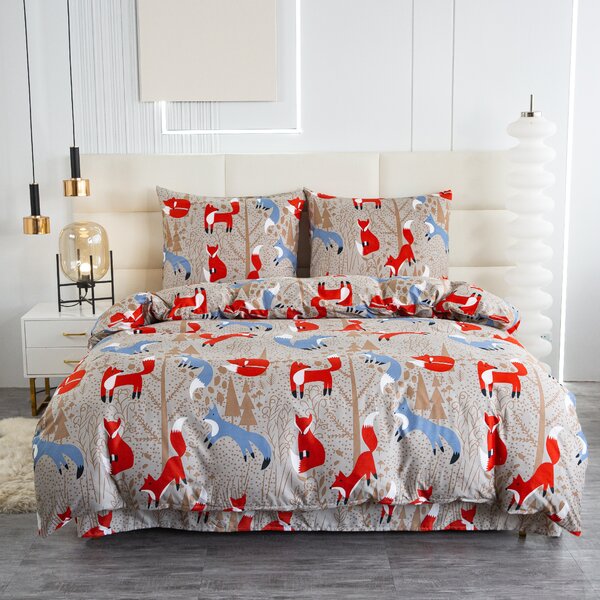Pościel z mikrofibry RED FOX brązowa Rozmiar pościeli: 70 x 90 cm | 140 x 200 cm