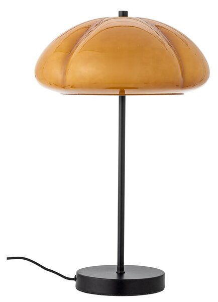 Lampa stołowa w kolorze ochry ze szklanym kloszem (wysokość 46,5 cm) Kinoko – Bloomingville