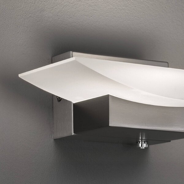 FISCHER & HONSEL Kinkiet LED Bowl TW, możliwość ściemniania, aluminiowy / szary / cynkowy, salon / jadalnia, metal, nowoczesny