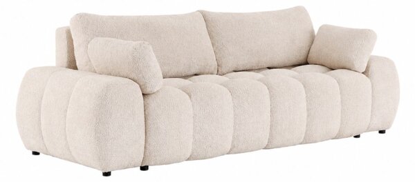 Sofa Bell z funkcją spania i pojemnikiem na pościel, nowoczesna sofa 3-osobowa