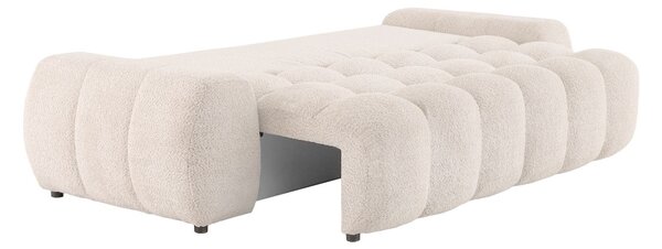 Sofa Bell z funkcją spania i pojemnikiem na pościel, nowoczesna sofa 3-osobowa