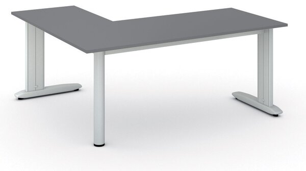 Narożne biurko PRIMO FLEXIBLE, 180x160 cm, grafit