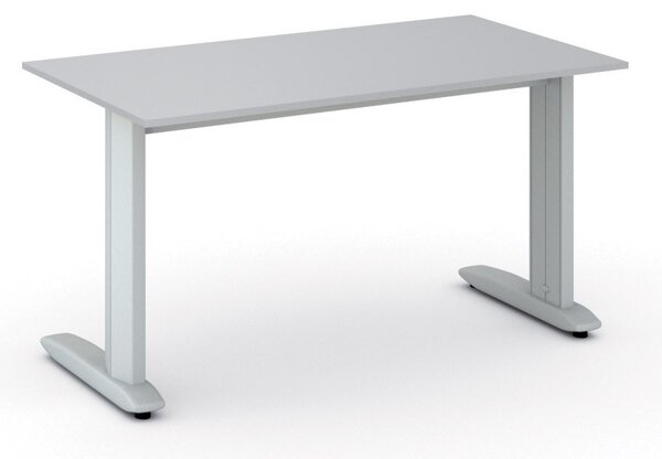 Biurko PRIMO FLEXIBLE, 140x80 cm, szary
