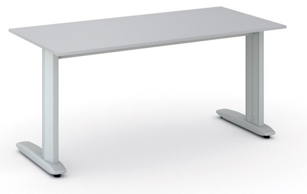 Biurko PRIMO FLEXIBLE, 160x80 cm, szary