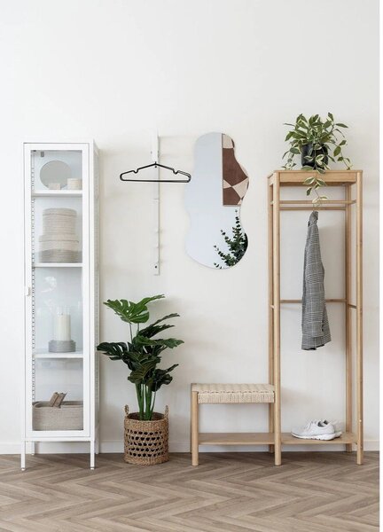 Biała metalowa witryna 40x180 cm Brisbane – House Nordic