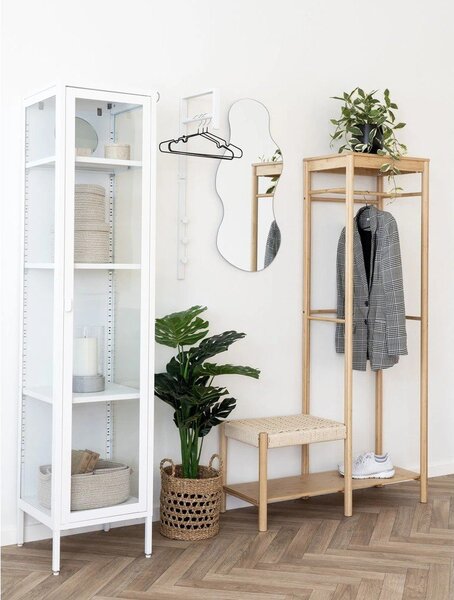 Biała metalowa witryna 40x180 cm Brisbane – House Nordic