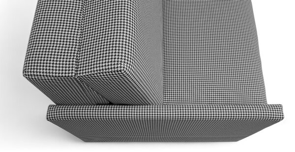 Sofa rozkładana Amerykanka Jolka 155 - wzór w pepitkę Kenia 700