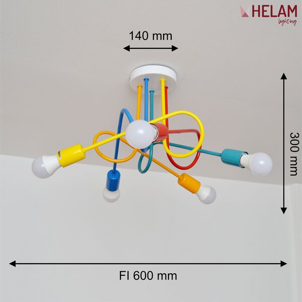 Lampa dziecięca OXFORD W-2016/5 MIX