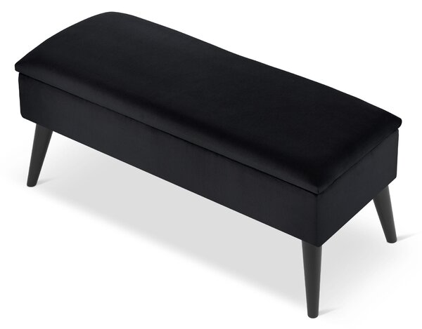 Pufa ze schowkiem Retro Black
