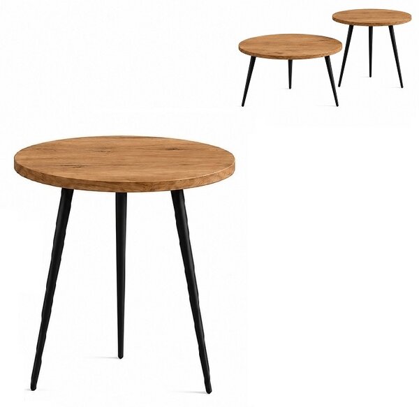 Stolik 40 cm okrągły nierozkładany, nogi Metalowe „ Szpilki ” | ArtD Home