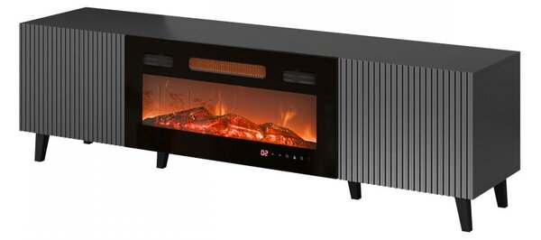 Szafka RTV Tilderi Grey 180 z kominkiem