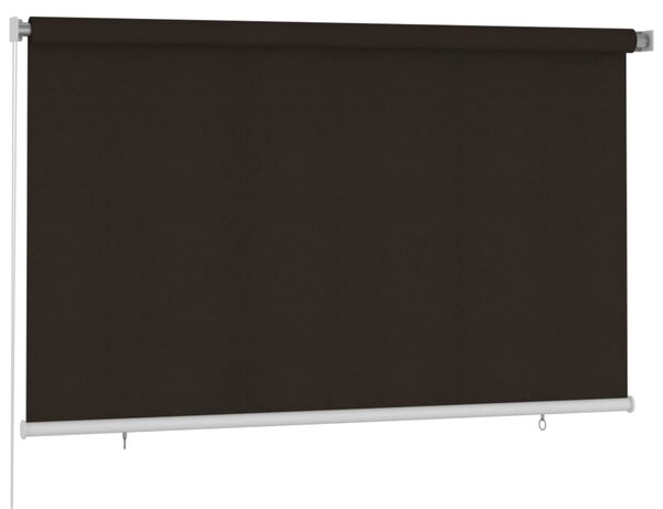 Roleta zewnętrzna, 240x140 cm, brązowa, HDPE