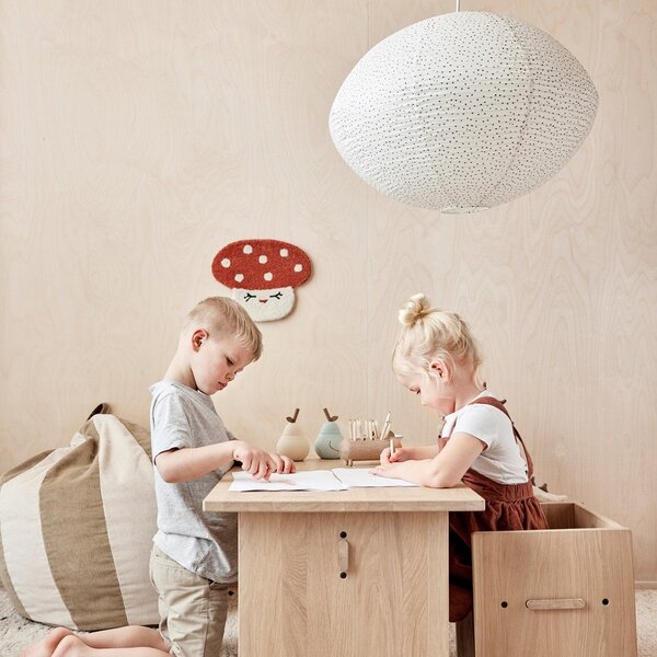 Klosz do lampy dziecięcej w kolorze kości słoniowej z papierowym kloszem Moyo – OYOY Living Design