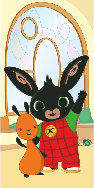 Bawełniany ręcznik dziecięcy 70x140 cm Bing "Hoppity" – Jerry Fabrics