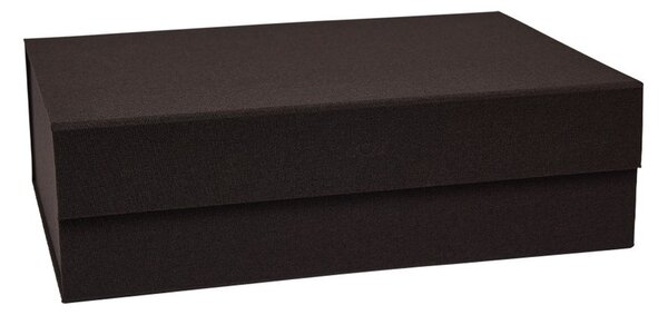 Ciemnobrązowy kartonowy pojemnik z pokrywką 45x33x15 cm Hako – OYOY Living Design