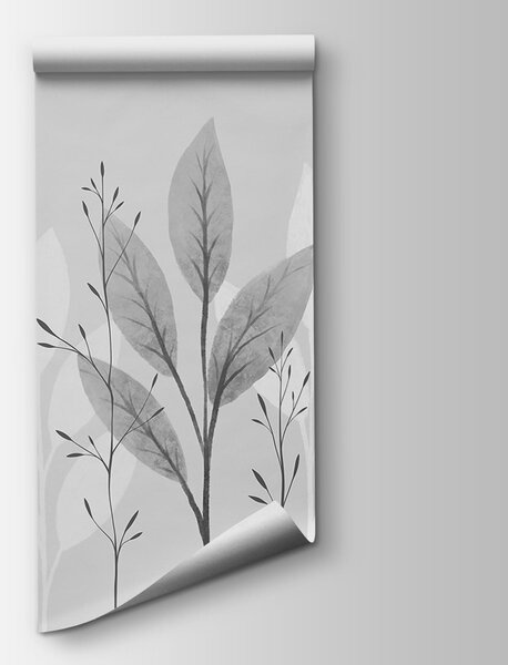 Fototapeta Elegancki, monochromatyczny wzór w stylu botanicznym, Fototapety Natura, Popularne Fototapety, t00723v2 - Tapeko.pl