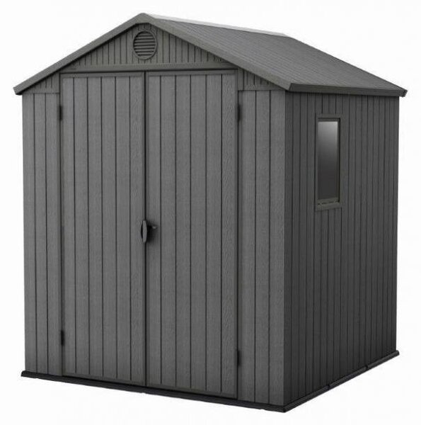 Domek ogrodowy Keter Darwin 6 x 6 szary, z podłogą