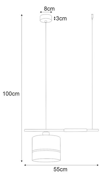Lampa wisząca z rattanowym abażurem S907 S3-W61